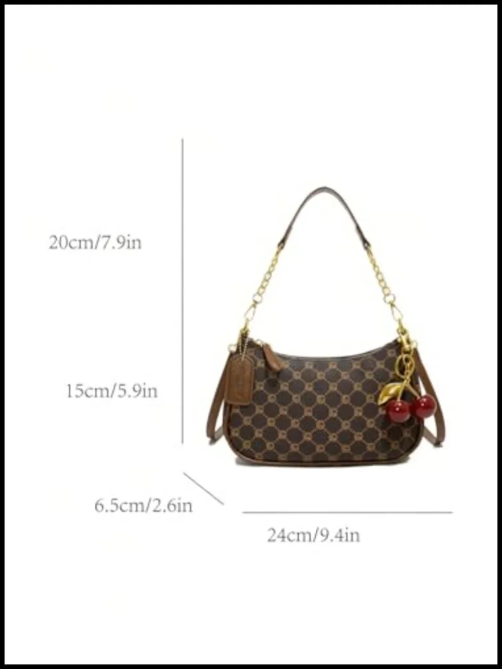 PU Leather Small Hobo Clutch Purse Crossbody Gold Chain Handbag